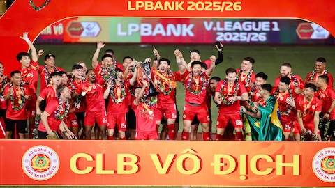 Thống trị V.League, CAHN gom trọn loạt giải thưởng tháng 5